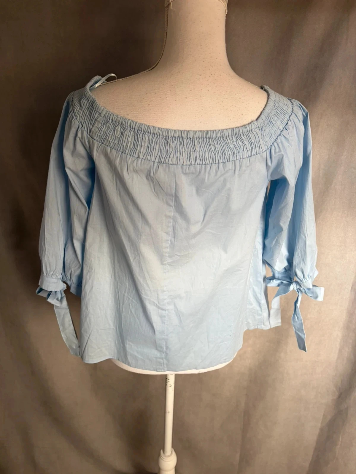 Mooie blauwe blouse maat M – photo 2